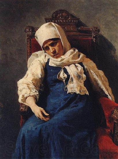Ilya Repin Portrait of actress Pelageya Antipevna Strepetova in the role of Elizabeth Germany oil painting art